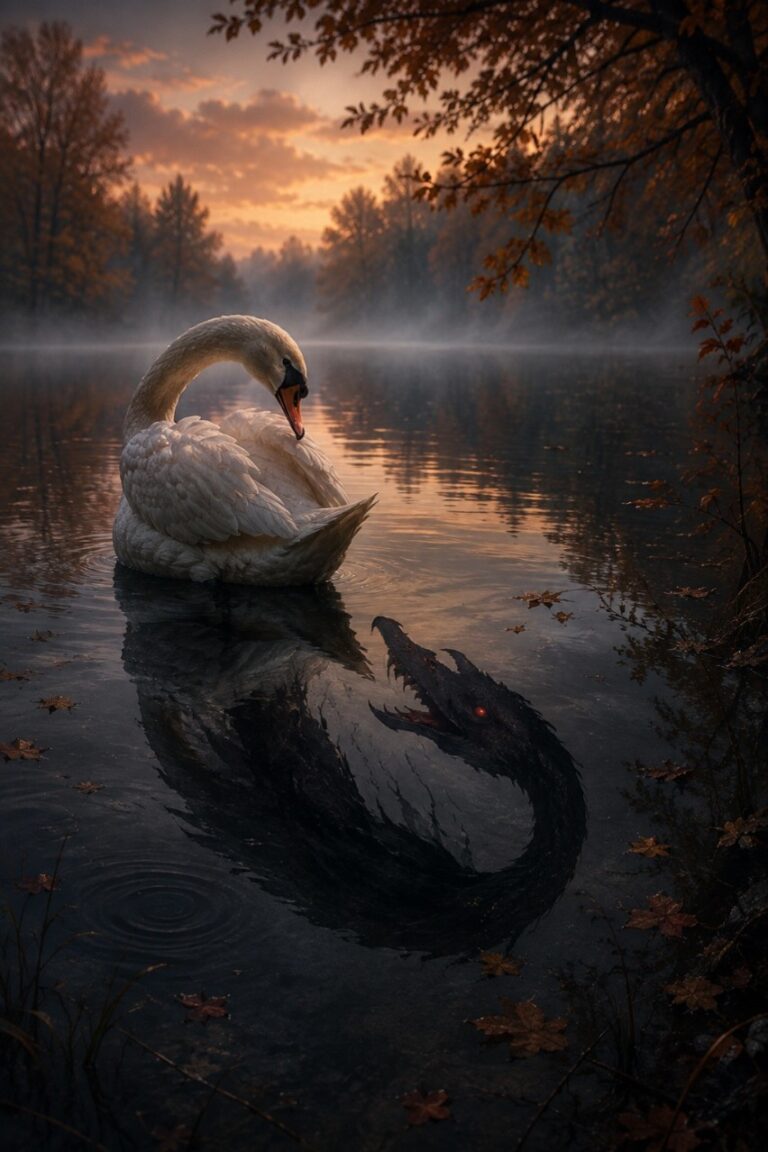 o cisne e sua sombra